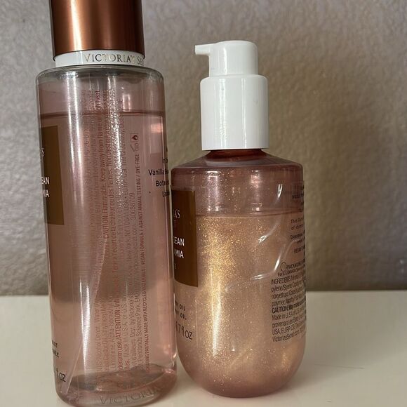 Victoria's Secret Vanilla Bean & Macadamia Fragrance Mist and Radiant body oil - Picture 2 of 2